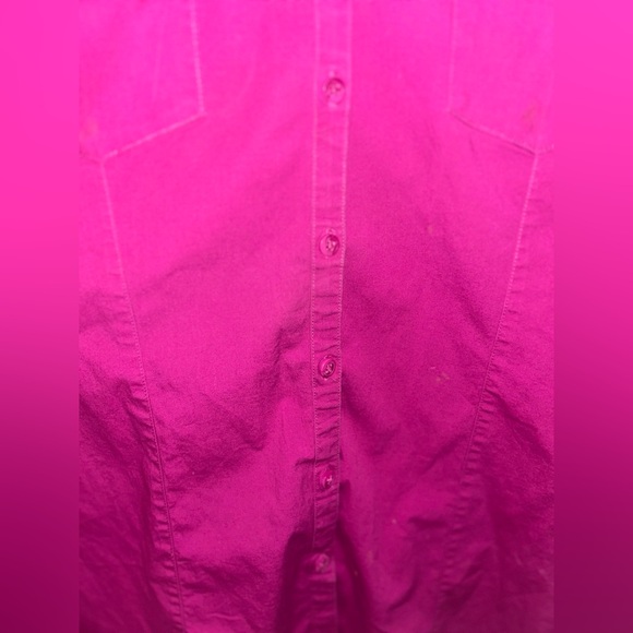 Women’s Harley Davidson Short Sleeve Fuscia Button Up Shirt Size 2W - Picture 10 of 10
